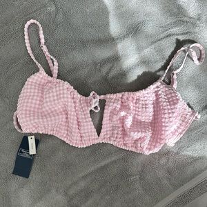 A&F cinched bralette swim top